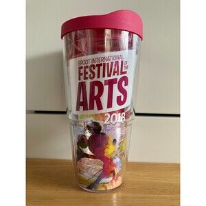 Disney Epcot Festival of the Arts 2018 Tervis Tumbler 24 oz Lightly Used